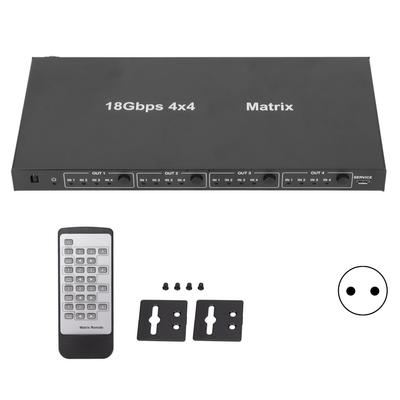 HDCMXB44C 4x4 HD мультимедийный интерфейсный разветвитель 4K 60 Гц видеоразветвитель с функцией масштабирования видео