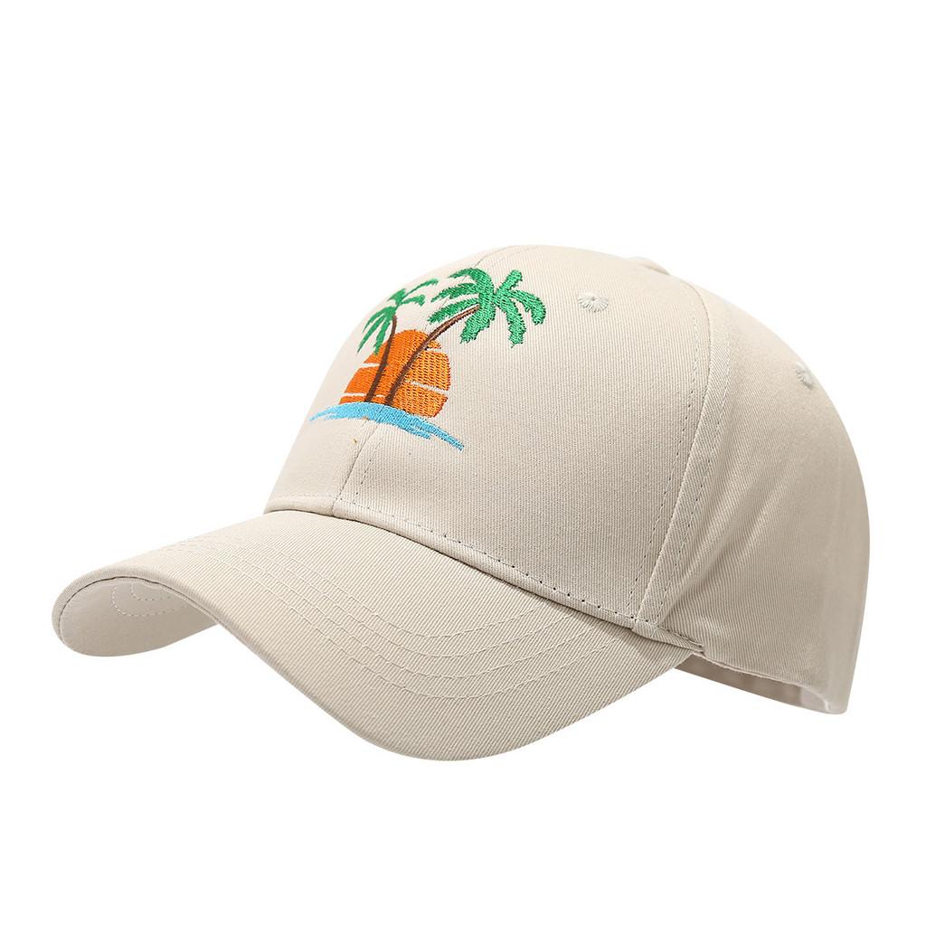 Casual Cotton Curved Brim Hat With Breathable Design For Outdoor Activities