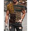 Men's T Shirt Tee Tribal Graphic Prints Totem Round Neck A B C D E Other Prints Street Casual Short Sleeve Print Clothing