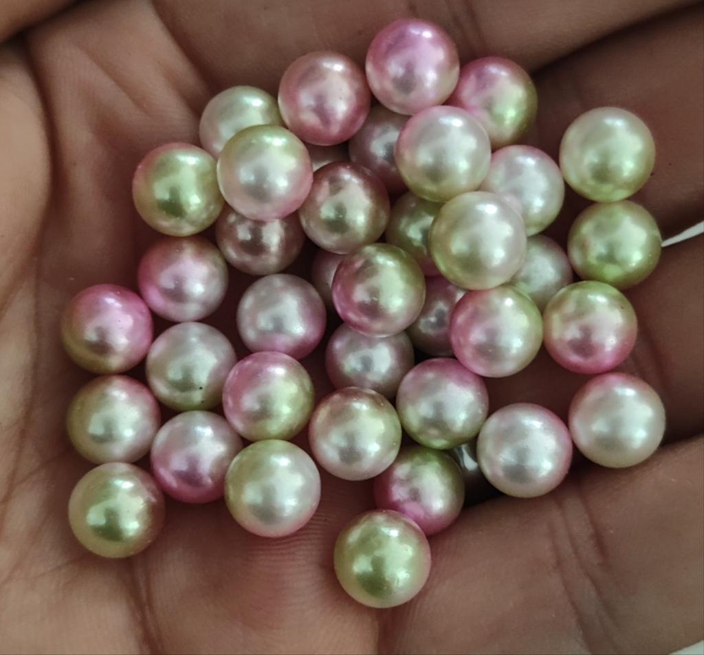 3-12Mm Round Non-Porous Abs Color Imitation Pearl Loose Beads Diy Handmade Jewelry Nail Bead Clothing Matching
