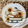 1 набор Этот набор для вышивания подсолнуха своими руками подходит для начинающих и включает инструкции по стежкам на английском языке. Это набор для вышивания.