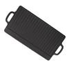 Griddle Plate Double Sided Iron Fast Even Heating Reversible Grill Plate for Outdoor Camping Gas