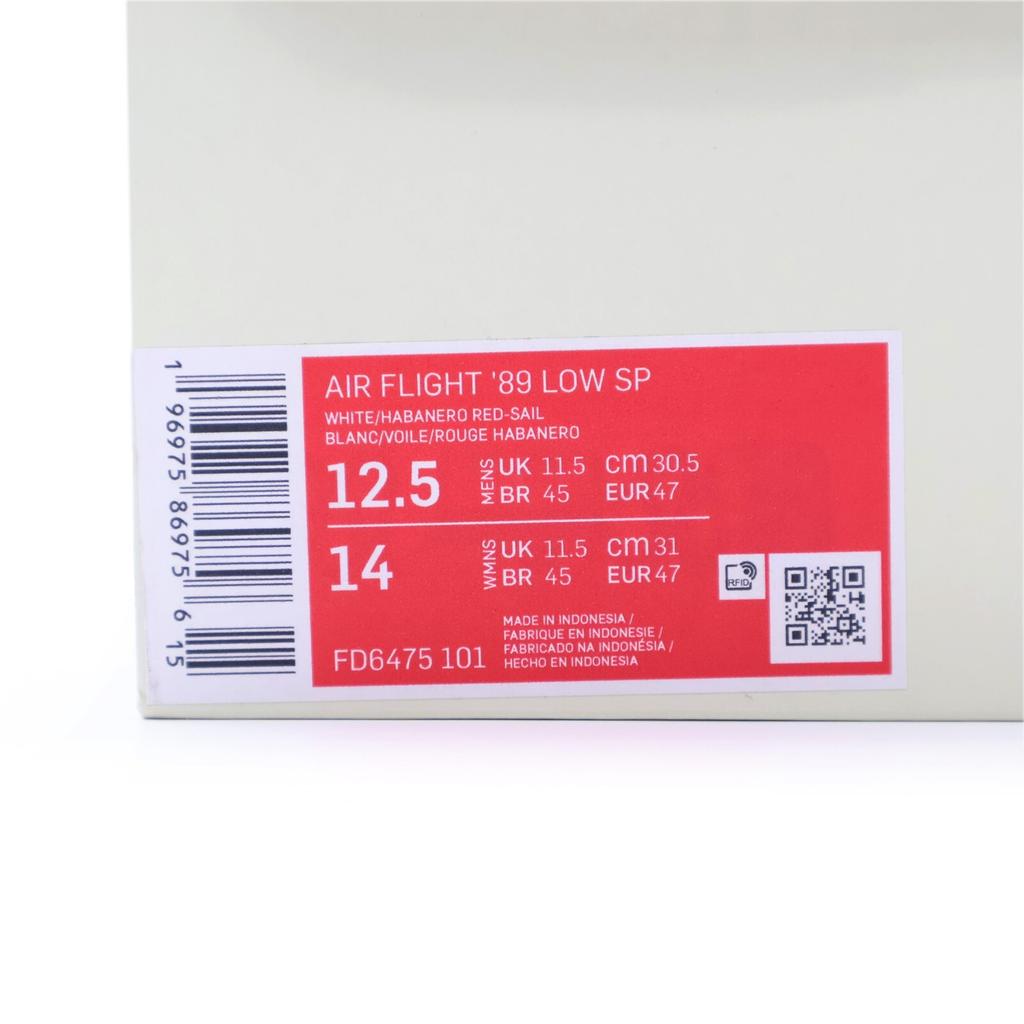 FD6475-101 Stussy Nike Air Flight 89 Low SP Белый Хабанеро Красный Парус (Мужской)