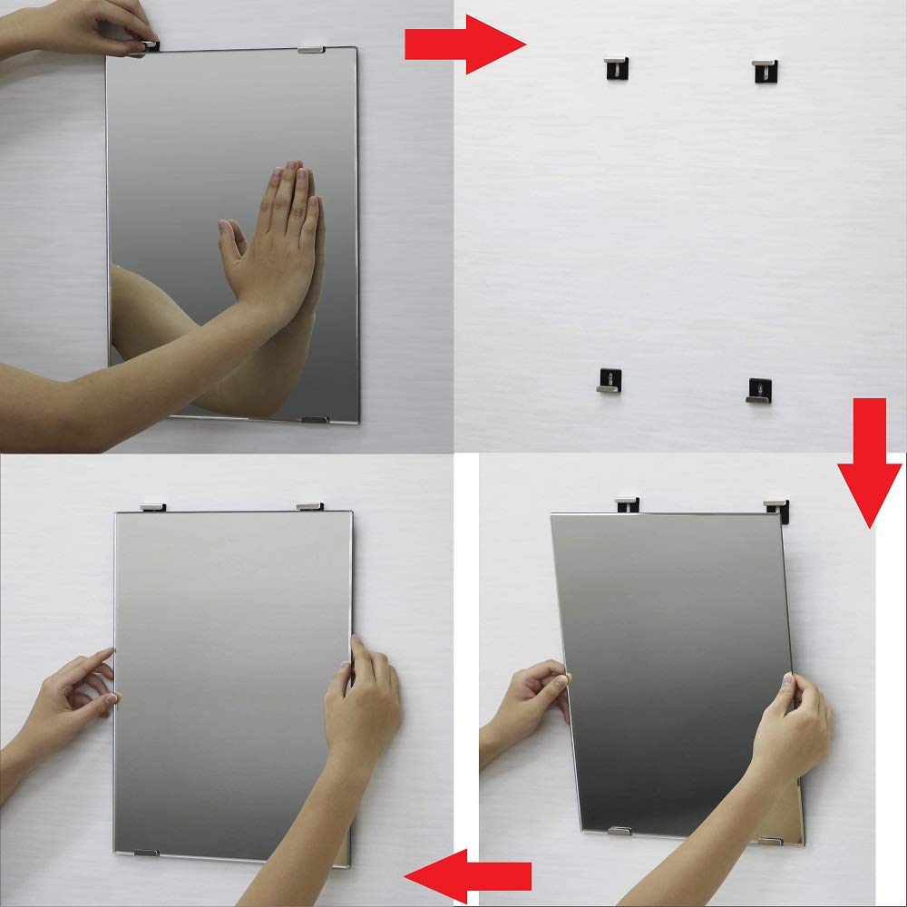 Зеркало Topre Heavy Duty Shatterproof AR для замены в ванных комнатах и туалетах Высота 363 x Ширина 303 x Толщина 5 мм AR-1