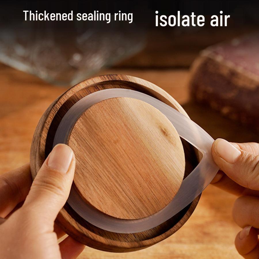 Стеклянная герметичная банка для хранения закусок, сухофруктов, чая, сахара и зерновых