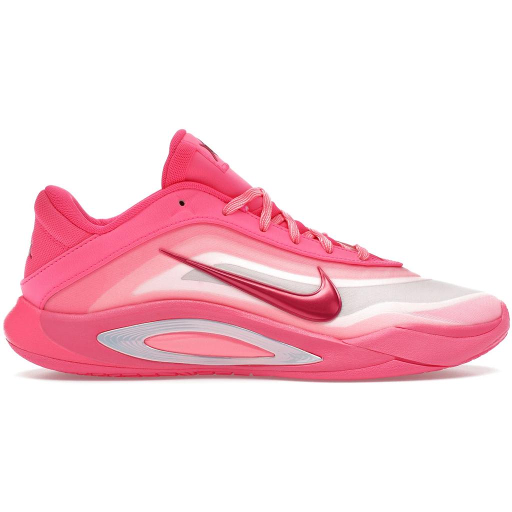 Nike A'One Anti Slip Wear Resistant Low Top Basketball Shoes Unisex Pink
