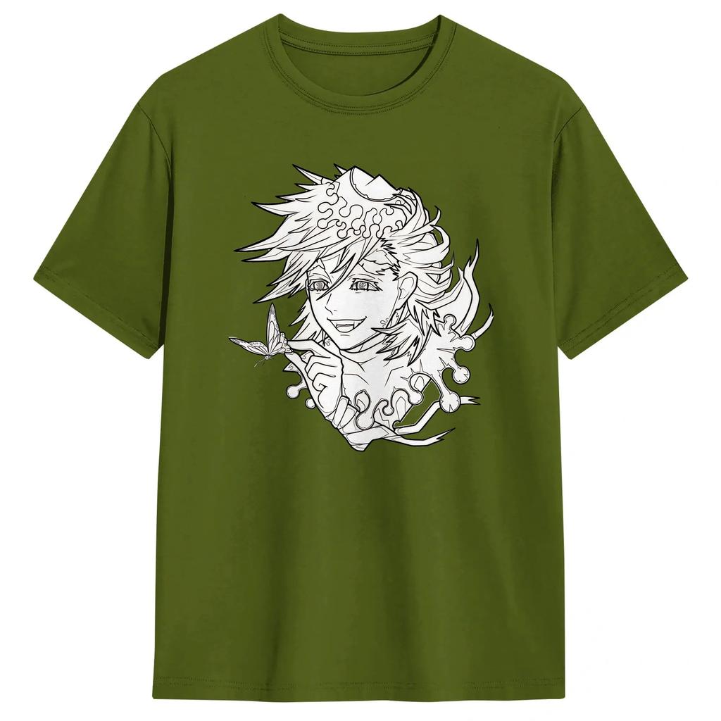 Vintage Anime Douma Upper TShirt for Unisex Round Collar 100 Cotton T Shirt Short Sleeve Tees Plus Size Clothes