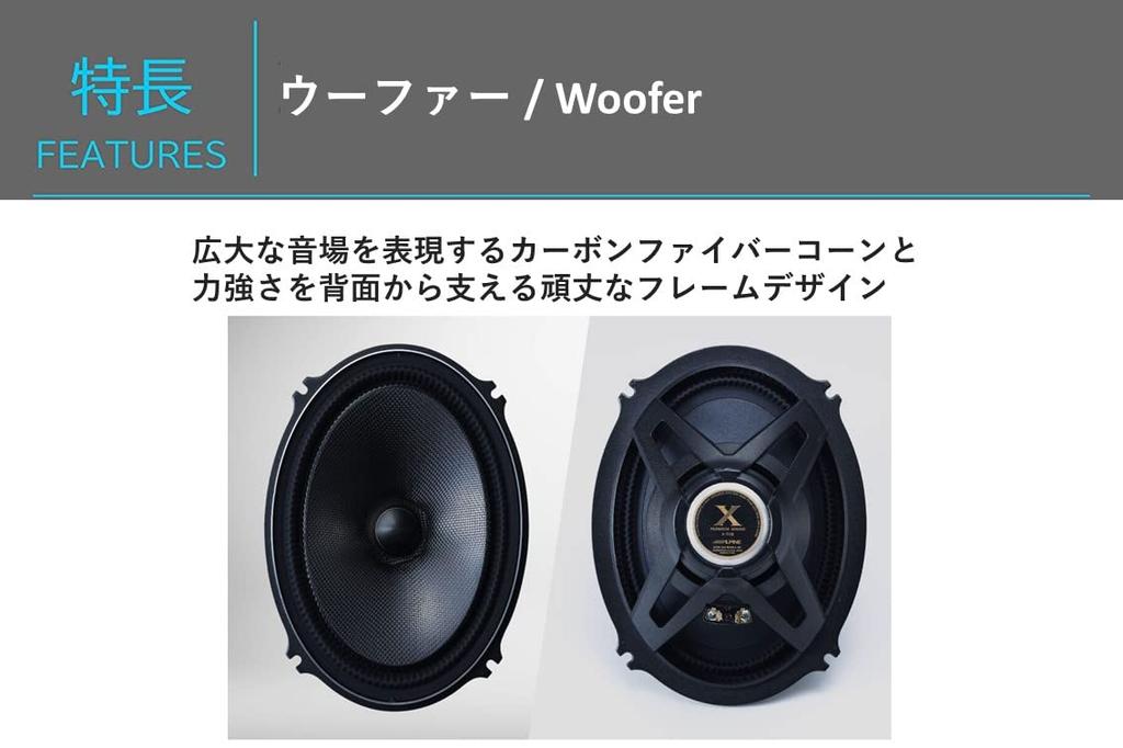 Alpine 7x10 дюймовый компонентный динамик (АЛЬПИЙСКИЙ) 2-полосная X-711S