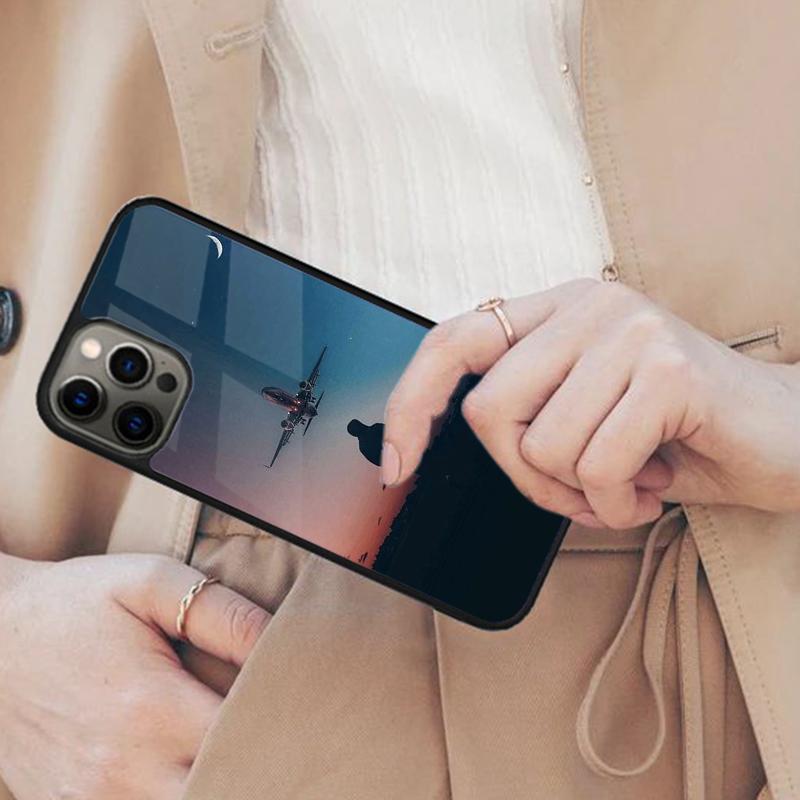Самолет Самолет летать путешествие Магнитный Чехол для Телефона Для APPLE iPhone 17 Air 16 14 13 12 Pro Max 15 Plus Беспроводной MagSafe Чехол