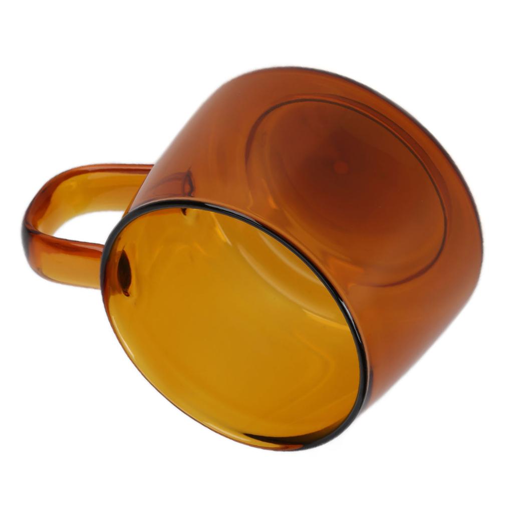 Transparent Coffee Cup 250ML Borosilicate Cup Glass Tea Water Milk Mug with HandleSuccinite
