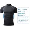 [Nesseo] Rash Guard Short Sleeve Men's Swimsuit High Neck Swimwear