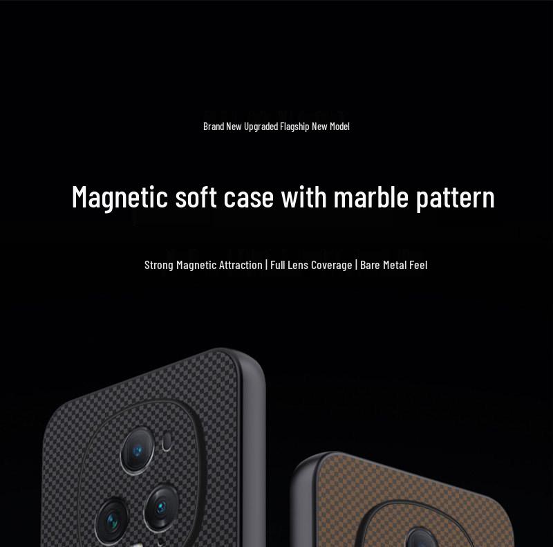 Защитный чехол с полным покрытием и защитой от падения для Honor Magic 5 с магнитной застежкой, текстурированный дизайн для мужчин и женщин