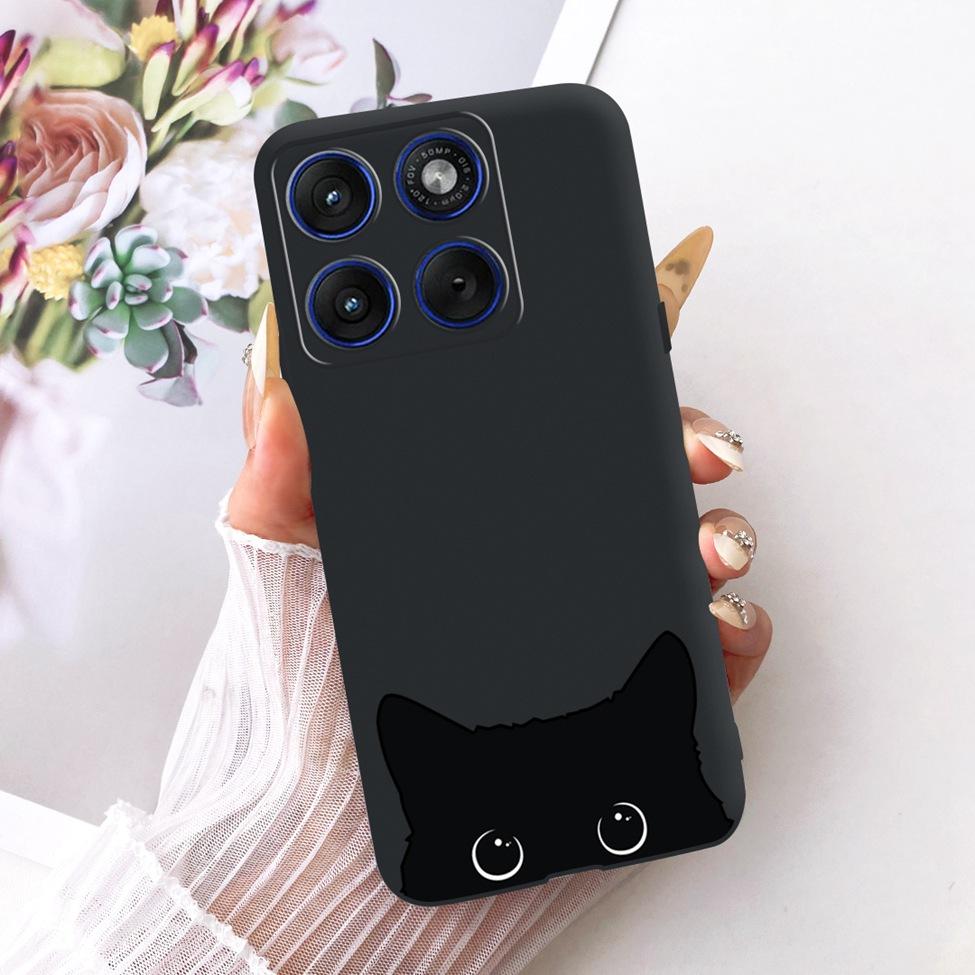 For Motorola XT2601-2 Casing For Motorola Edge 70 Cover Aesthetic Fashion Butterfly Cute Cat Cool Painted Soft Phone Case