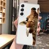 Милый мультяшный жираф, животное, мягкий чехол для телефона Samsung Galaxy S24 S23 S22 S25 Ultra S21 Plus S20 FE S10 + S24Ultra, узор, чехол