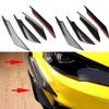 4Pcs EVO Style Car Front Bumper Canards Body Modification Bumper Fins  Gear Shifter Upgrade