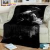 Horror Gothic Skull Ghost Cartoon  Blanket,Soft Throw Blanket for Home Bedroom Bed Sofa Picnic Travel Office Cover Blanket Kids