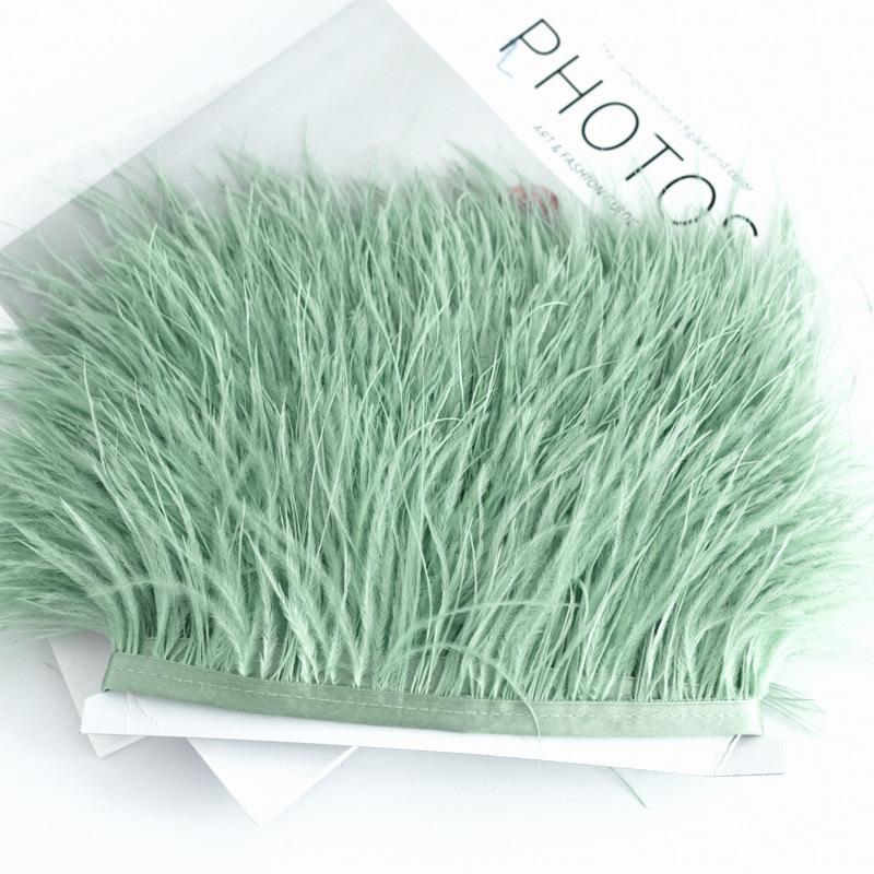 Платье из страусиных перьев 8-10 см, модное украшение, ткань с перьями и кисточками, аксессуары для одежды 