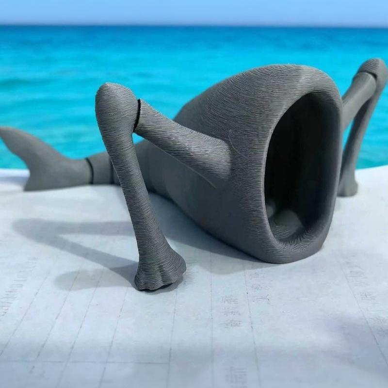 3D Печать Морской Пожиратель Блуп Гран Маха Сочлененный Подвижный Глубоководный Монстр Игрушка Рождественский Подарок