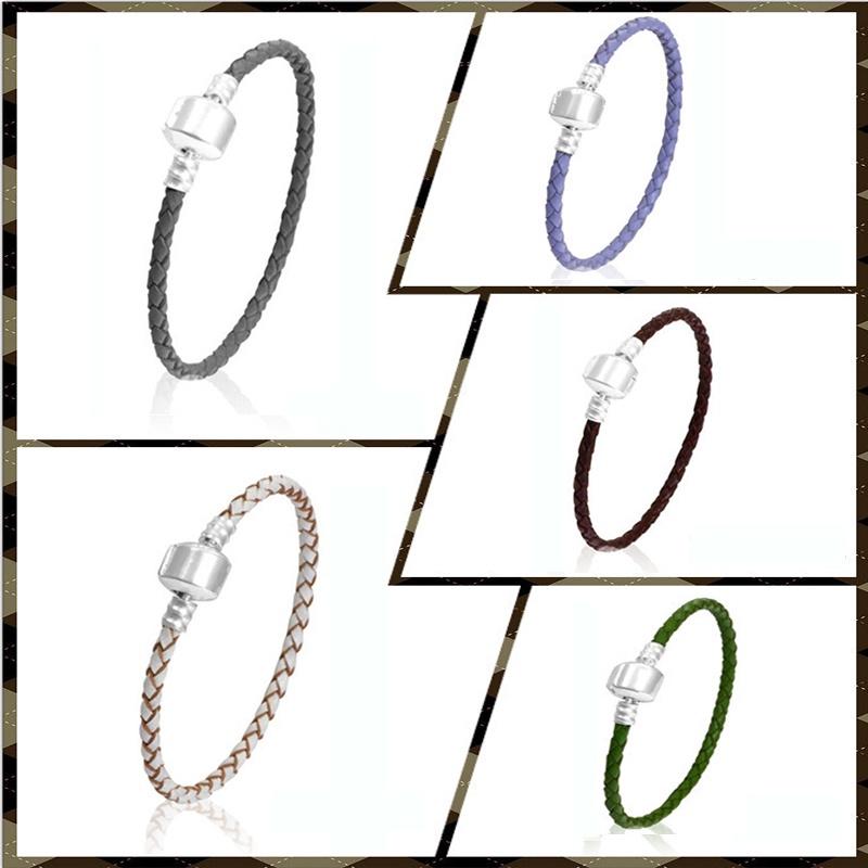 Модный Унисекс Плетеный Кожаный Браслет с Надежной Магнитной Застежкой из Титановой Стали