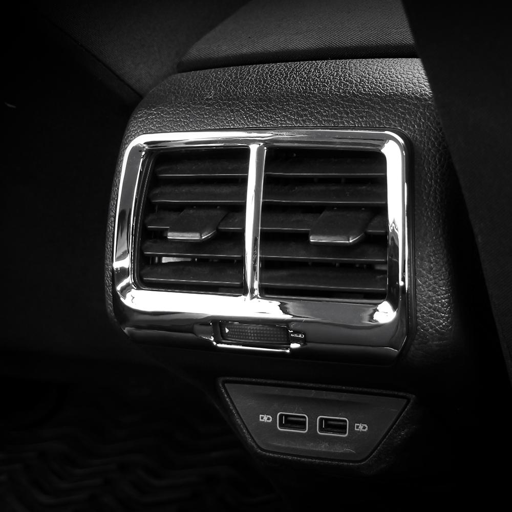 Накладка на задний воздуховод для Volkswagen VW Golf 7 7.5 MK7 MK7.5 2013-2019, накладки на панель вентиляционного отверстия заднего кондиционера