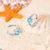 Women's Spring 925 Silver Butterfly Dragonfly Flowers Color Romantic Sweet Earrings Fit for Party Delicate Gift Jewelry