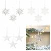 3шт/набор акриловые рождественские прозрачные снежинки DIY рождественские елочные украшения Новый год