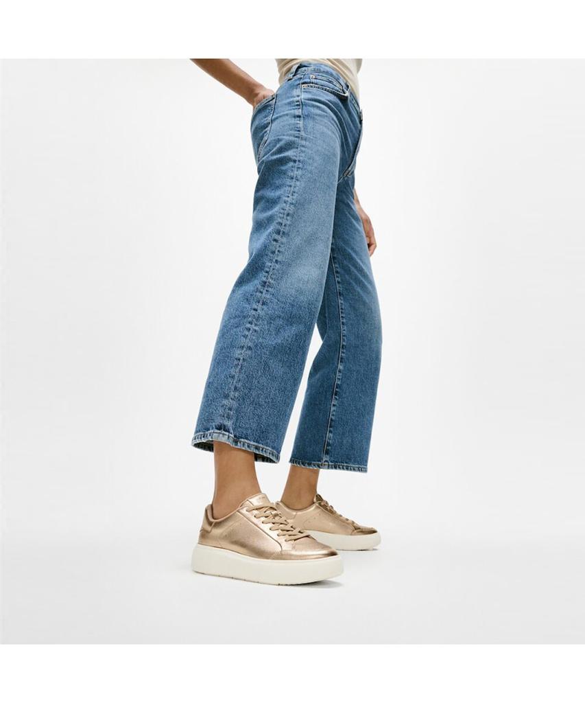 Fitflop [Rtg] Женские кроссовки из металлической кожи - Platino (Ft59K2N169)