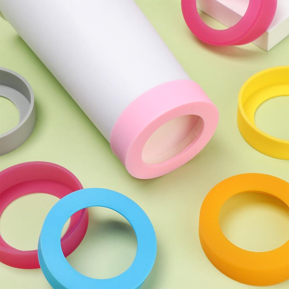 Mats Non-Slip Silicone Cup Sleeve Water Cup Coasters Water Drink Bottle Pad Insulation Cup Mat