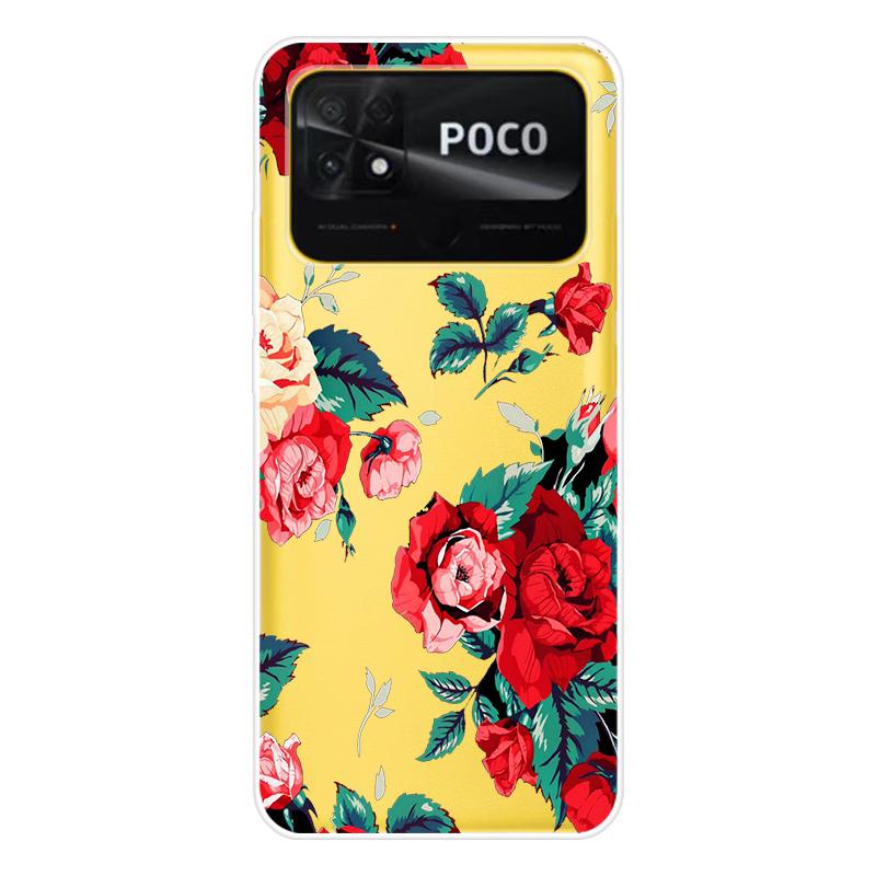 Для Xiaomi Poco C40 C 40 Чехол Мягкая силиконовая задняя крышка Мультяшный чехол для телефона Разнообразие