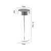 Metal LED sensor switch night light bedside decorative table lamp