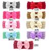 New Children's Headgear, Baby Bow Does Not Hurt the Skin Headband, Tied Jacquard Nylon Girls Wide Headscarf