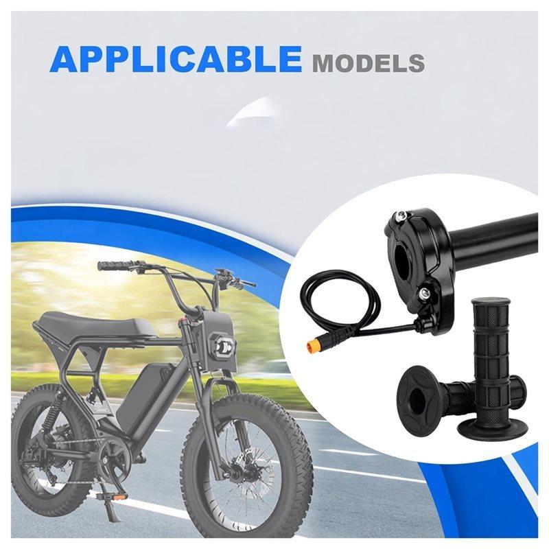 Ebike Full Twist Throttle For Macfox For Happyrun Freego Heybike Electric Dirt Bike 12V-72V