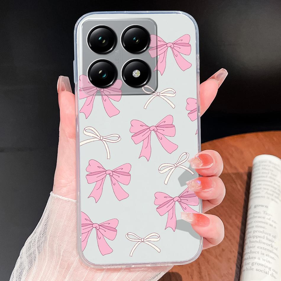 For Xiaomi 15T 14T Pro Phone Case Lovely Fish Patterns Soft TPU Clear Silicone Bumper For Xiaomi 15TPro 14 T Lightweight Funda