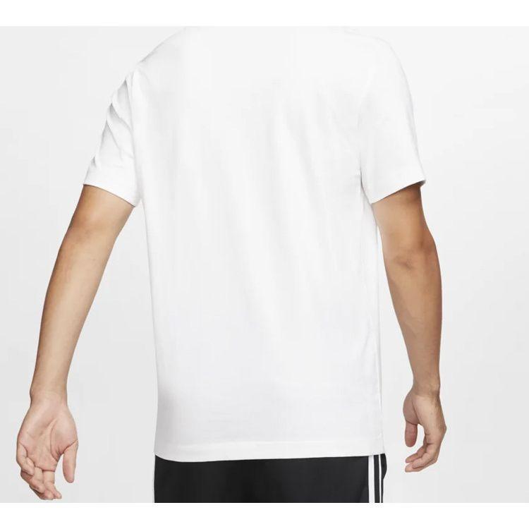 Nike Спортивная футболка Just Do It с коротким рукавом, мужские топы, белые CD9633-100