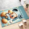 Custom Mickey Mat Personalized Name, Polyester Washable Indoor Entryway Rug, Gift for Christmas, Easter, Thanksgiving Day