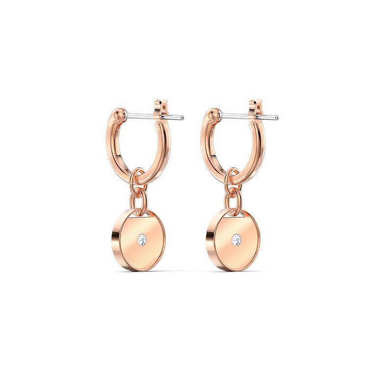 Swarovski Мини Проколотые Имбирные Хрустальные Серьги Женские Серьги Белое Розовое Золото 5567528