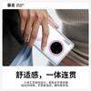 Baozou Magnetic Soft Sand Skin-Feel Translucent Light Thin Simple Contrasting Color Hard Protective Case for Huawei Mate30Pro Smartphone