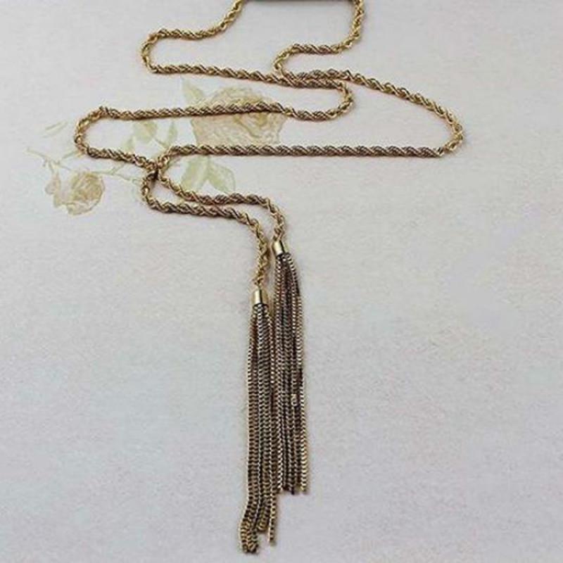 Женская бюжетерия кулон кисточка на длинном шнурке