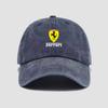 Регулируемая Бейсболка с Эмблемами Ferrari, Кепка для Активного Отдыха, Козырек от Солнца для Ferrari Roma 488 Portofino F8 F12 Spider SF90 Superfast
