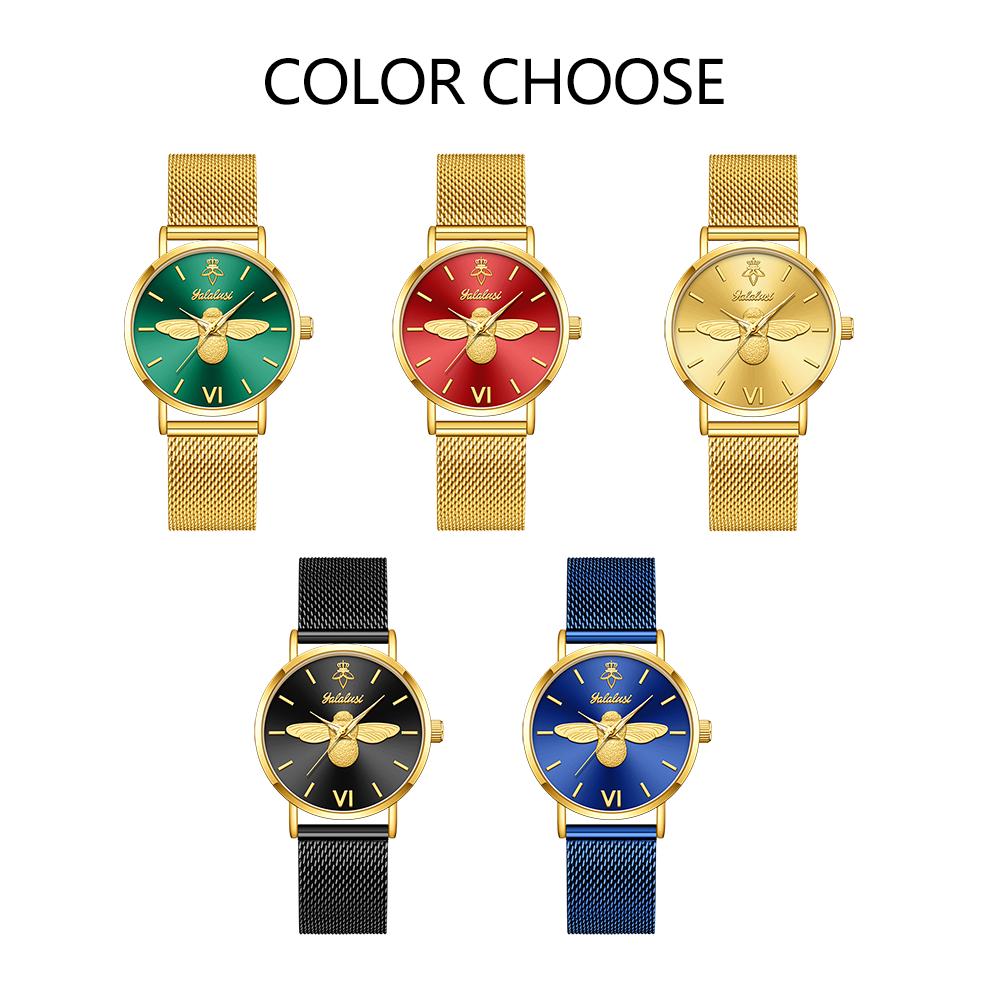 YaLaLuSi Fashionable Women's Waterproof Quartz Bracelet Watch: An Elegant Business Gift Reloj Mujer Watch for Ladies