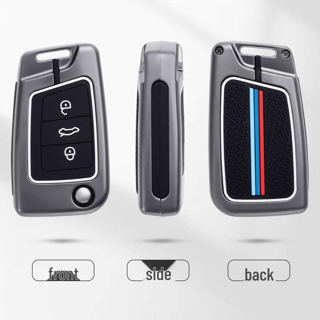 Чехол для ключа Volkswagen: Совместимо с моделями Passat, Sagitar, Lavida, Magotan, Tayron, T-Cross, Teramont, Bora