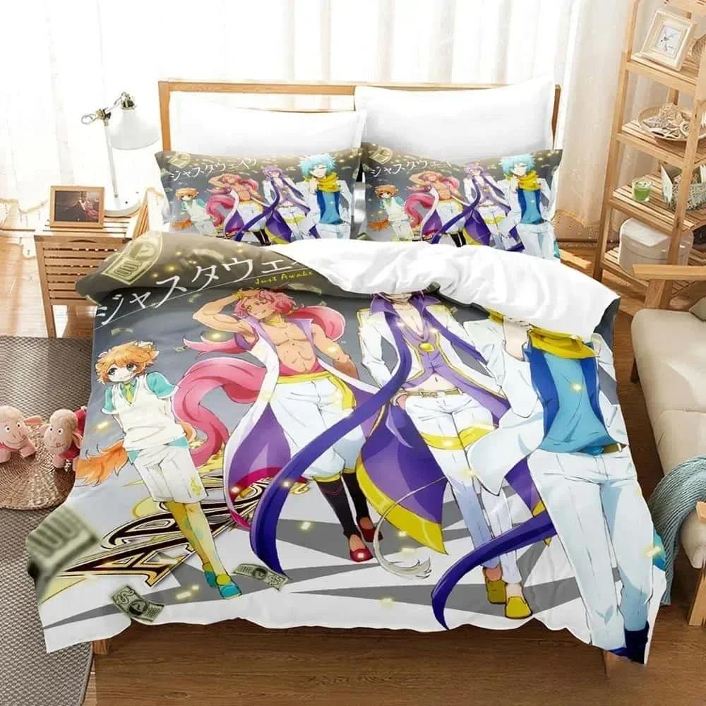 Аниме Комплект Постельного Белья Bed Show By Rock! Комплект постельного белья Односпальный Полуторный Двуспальный Кинг-сайз Комплект для кровати Взрослый Детский Спальня Комплекты пододеяльников