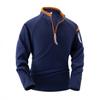 Men's New Arrival Stand Collar Half Zip Long Sleeve Tactical Arm Zipper Hoodie