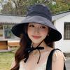 Новая однотонная шляпа рыбака детская летняя прогулочная шляпа от солнца с широкими полями шляпа-ведро на шнуровке простая шляпа от солнца