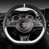 Чехол на руль автомобиля из микрофибры D-образной формы 38 см для Suzuki Swift 2017 2018 Sport Auto Accessories