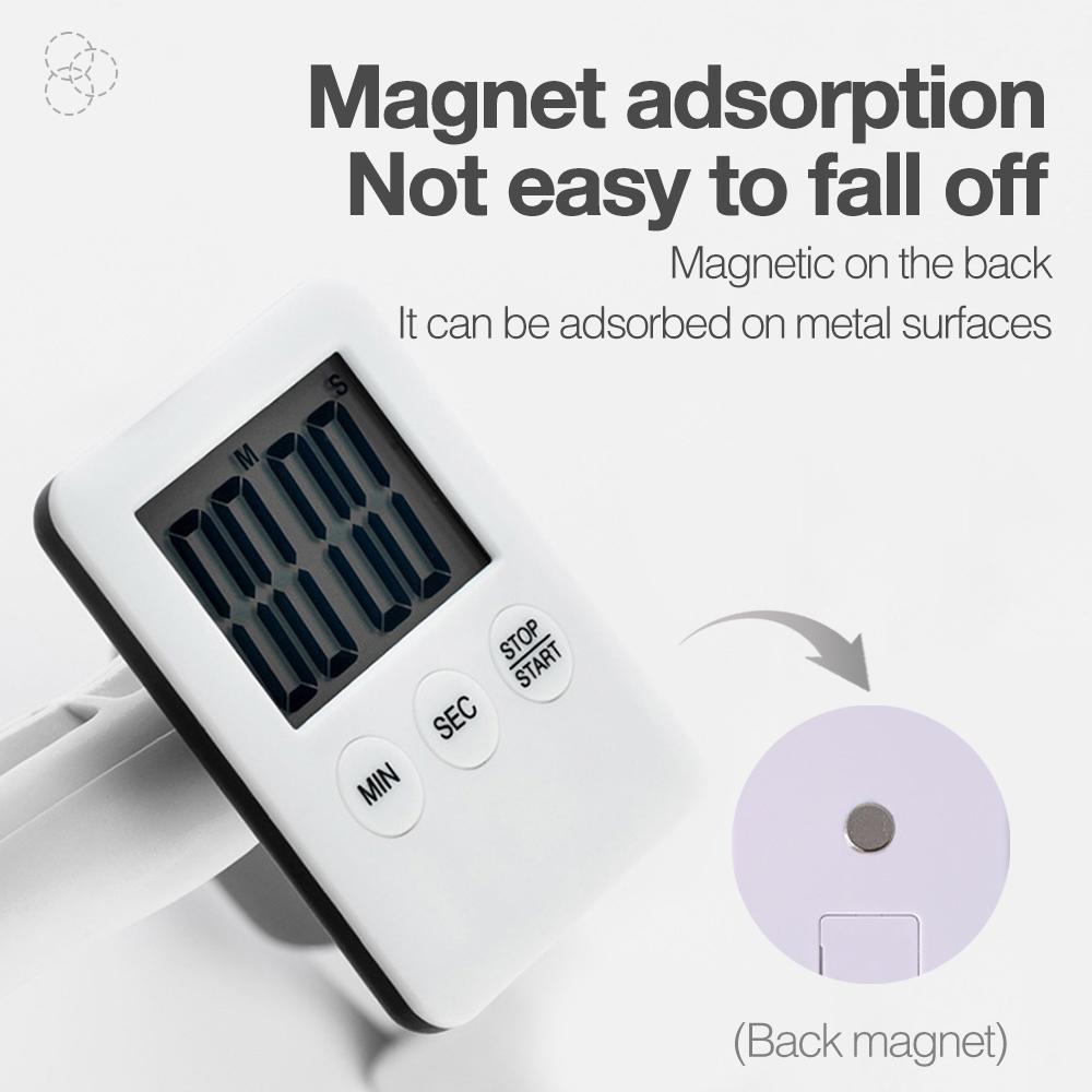 Kitchen Cooking Timers Magnetic LCD Digital Screen Timer Alarm Clock Loud for Cooking Baking Sports Games