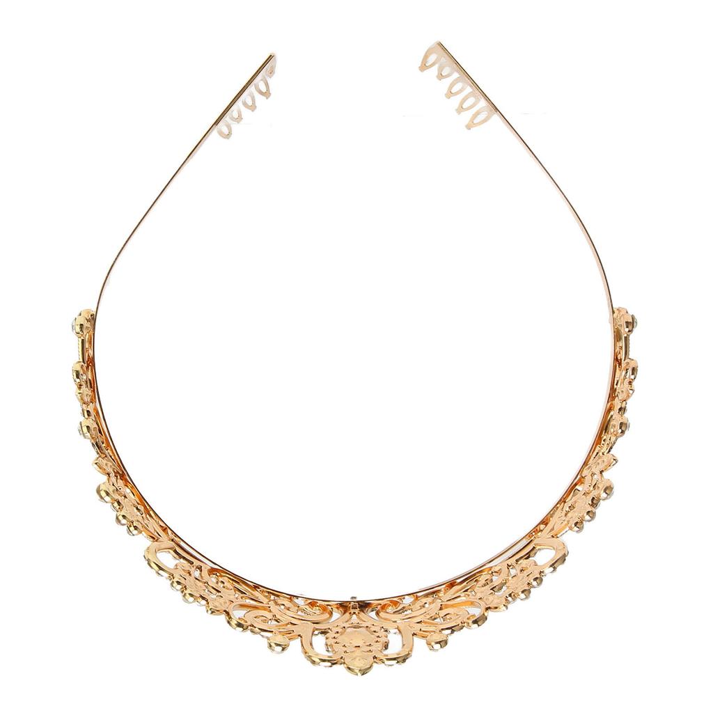 Золотая свадебная корона, модная, красивая, элегантная, блестящая, свадебная, принцесса, корона для вечеринки