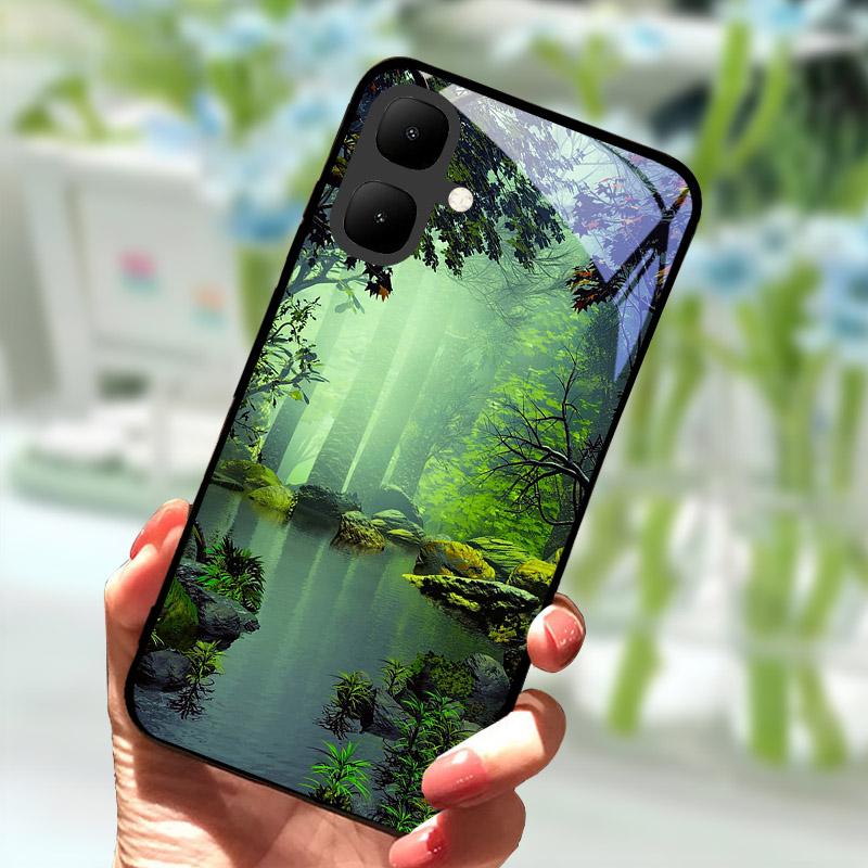 Для Infinix Smart 10 Smart10 Чехол X6725 Закаленное Стекло Чехол для Телефона Для Tecno Pop 10 Pop10 Чехлы Защитный Чехол от Падения Funda