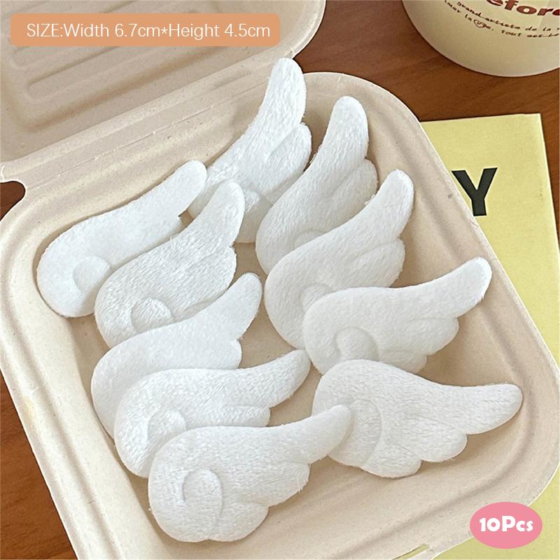 10 шт. милые мультяшные крылья бант звезда крышка карты украшения милые самодельные заколки для волос аксессуары подарок самодельные швейные материалы