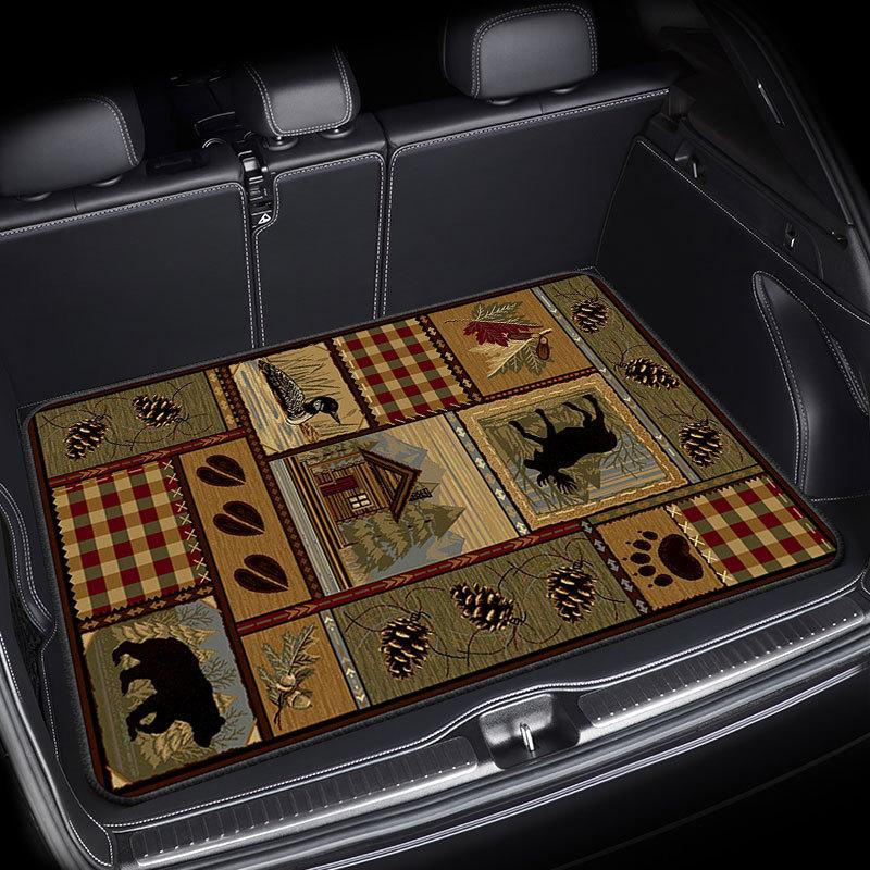 Автомобильный сверхпрочный коврик в багажник, пыленепроницаемый, водонепроницаемый, пылеотталкивающий, легко моющийся, прочный, нескользящий протектор заднего сиденья, пылезащитный чехол